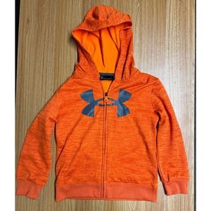 Under Armour Zip Up Hoodie, Orange, Size 6, Boys No Tags NICE CONDITION!